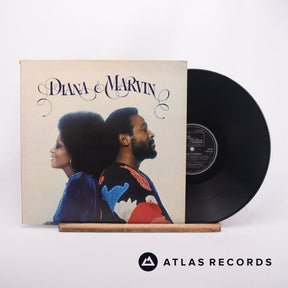 Diana Ross Diana & Marvin LP Vinyl Record - Front Cover & Record