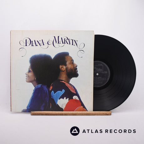 Diana Ross Diana & Marvin LP Vinyl Record - Front Cover & Record