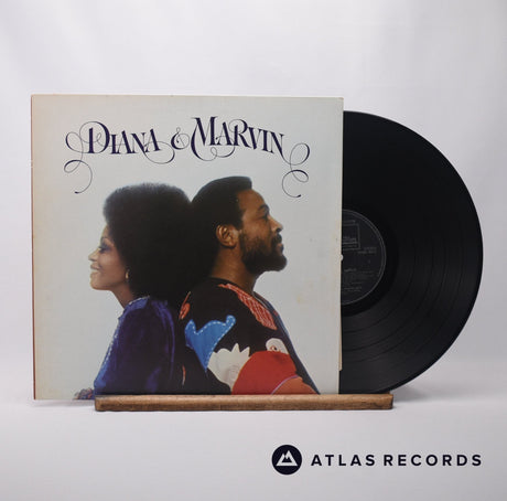 Diana Ross Diana & Marvin LP Vinyl Record - Front Cover & Record