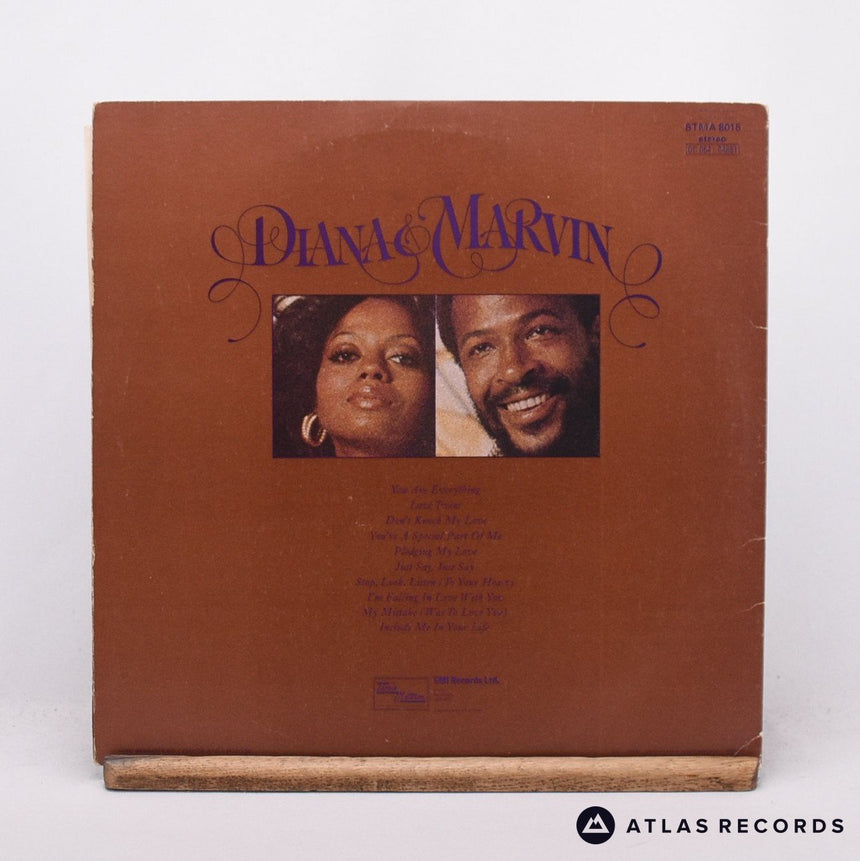 Diana Ross - Diana & Marvin - Gatefold LP Vinyl Record - VG+/EX