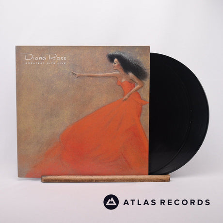 Diana Ross Greatest Hits Live 2 x LP Vinyl Record - Front Cover & Record