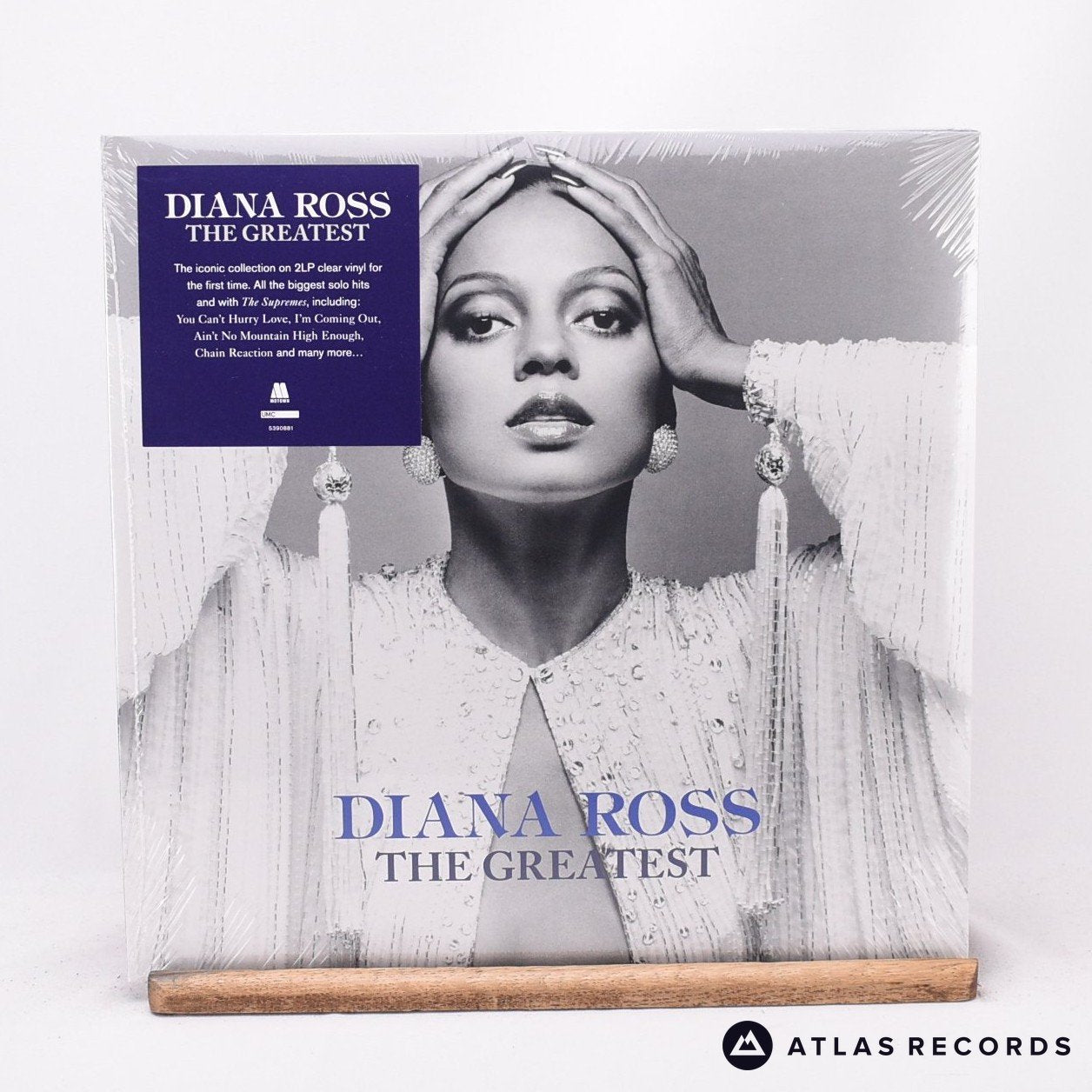 Diana Ross The Greatest 2 x LP Vinyl Record - Front Cover & Record