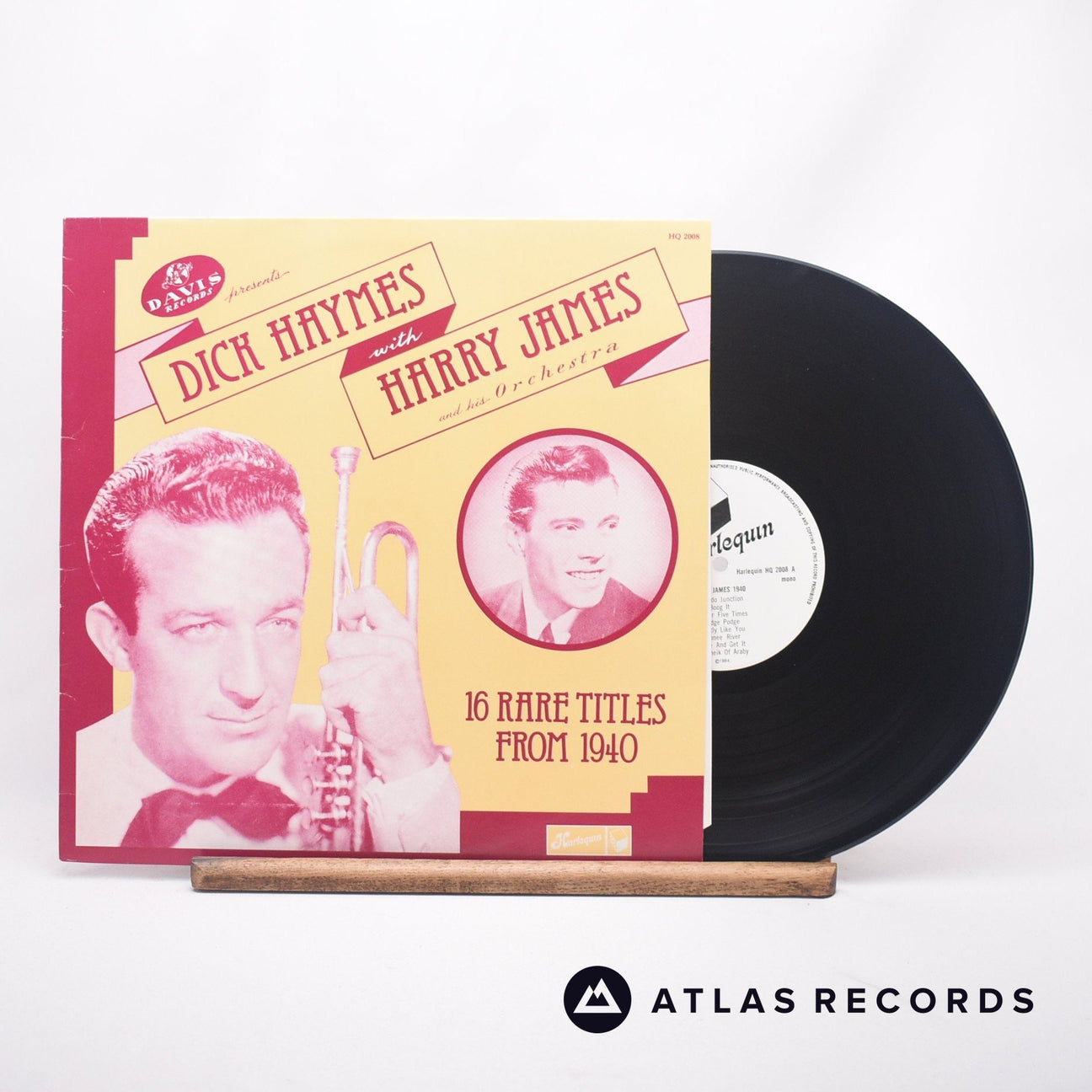 Dick Haymes Davis Records Presents Dick Haymes With Harry James And His Orchestra - 16 Rare Titles From 1940 LP Vinyl Record - Front Cover & Record