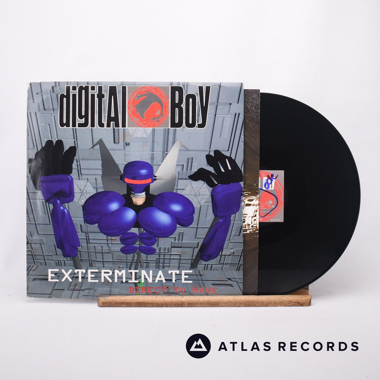 Digital Boy Exterminate 12" Vinyl Record - Front Cover & Record