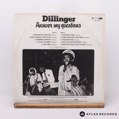 Dillinger - Answer My Questions - Netherlands A B LP Vinyl Record - VG+/EX