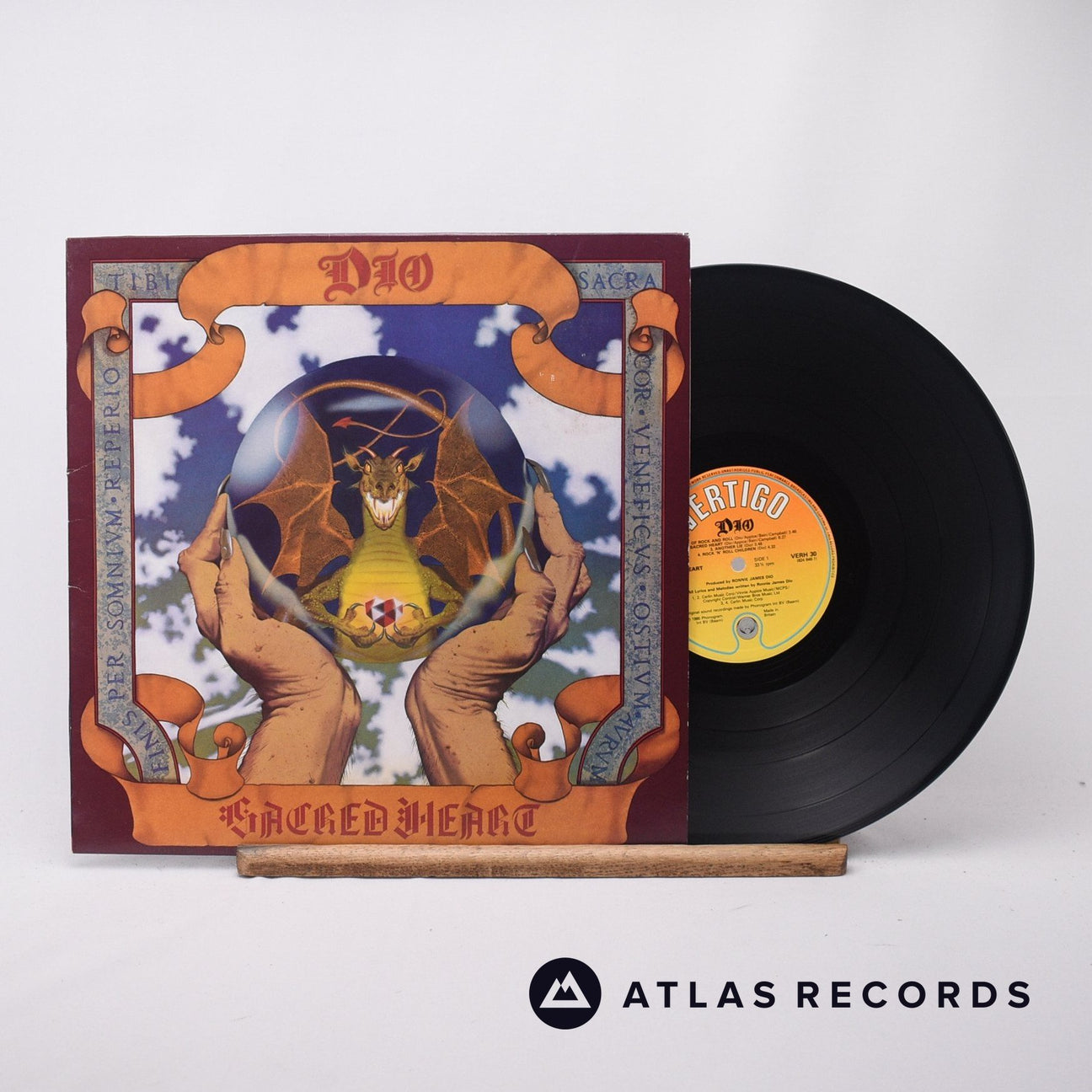 Dio Sacred Heart LP Vinyl Record - Front Cover & Record