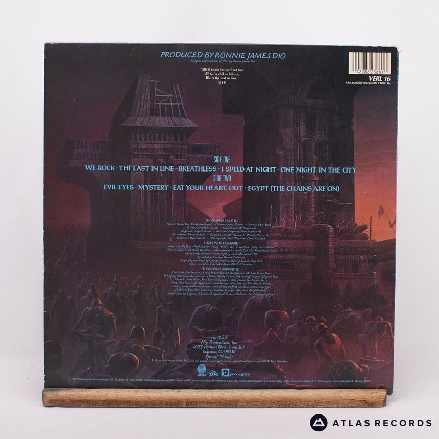 Dio - The Last In Line - A//1 B//2 LP Vinyl Record - EX/EX