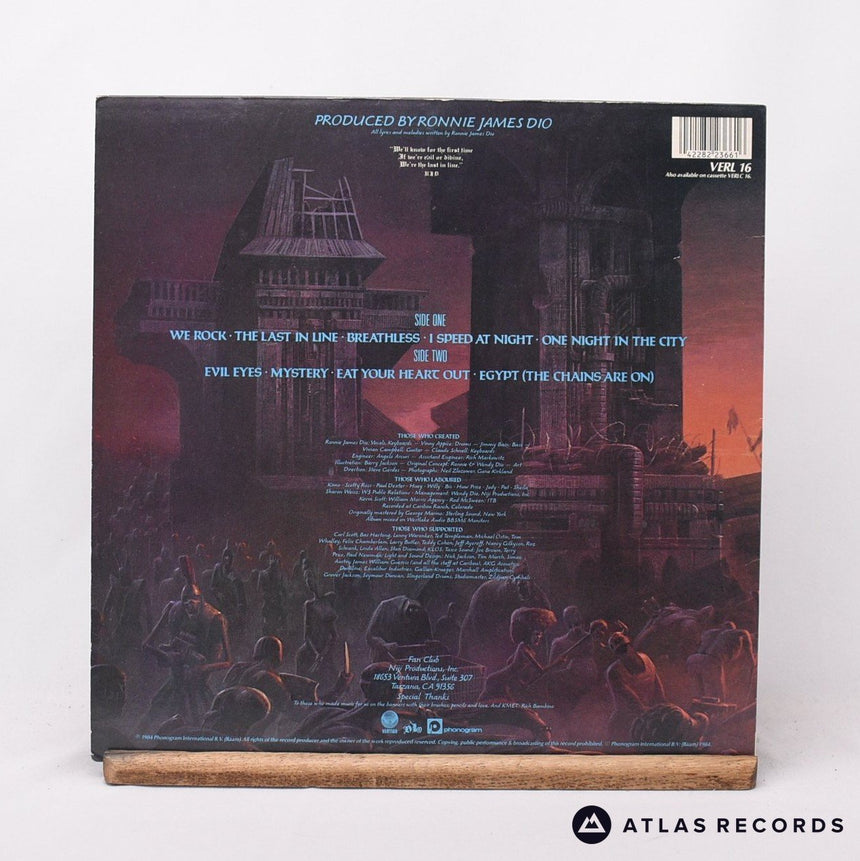 Dio - The Last In Line - A//1 B//1 LP Vinyl Record - EX/EX