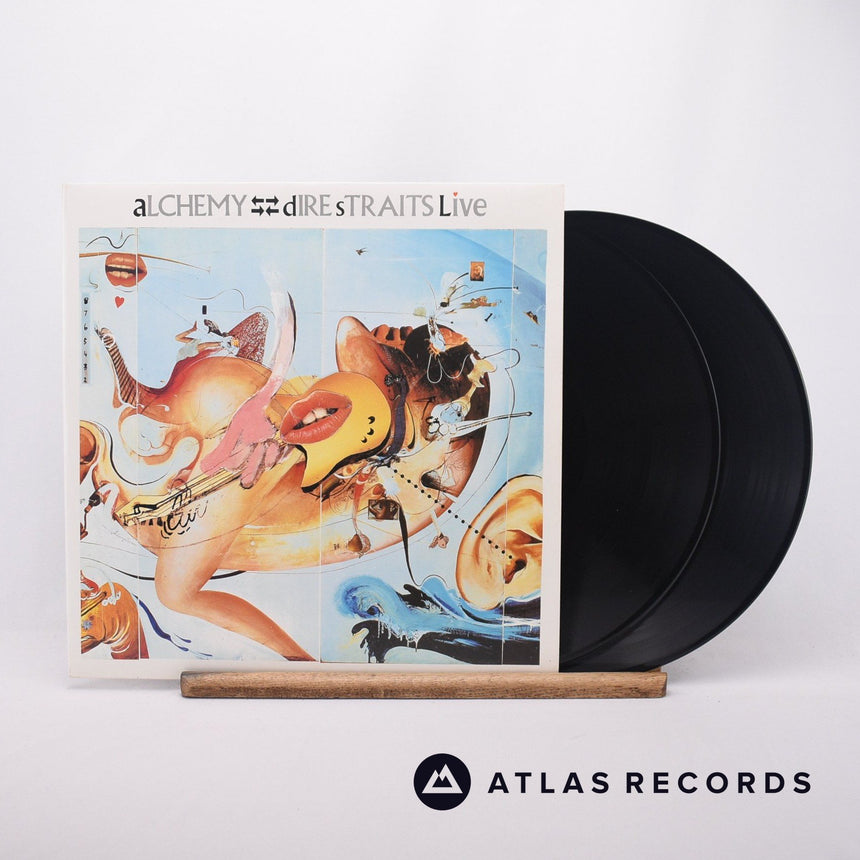 Dire Straits Alchemy - Dire Straits Live 2 x LP Vinyl Record - Front Cover & Record