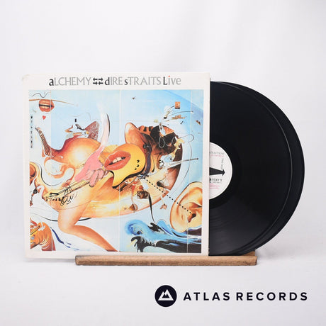 Dire Straits Alchemy - Dire Straits Live 2 x LP Vinyl Record - Front Cover & Record