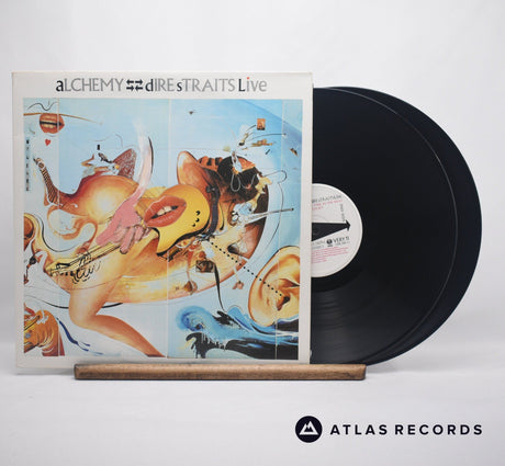 Dire Straits Alchemy - Dire Straits Live Double LP Vinyl Record - Front Cover & Record