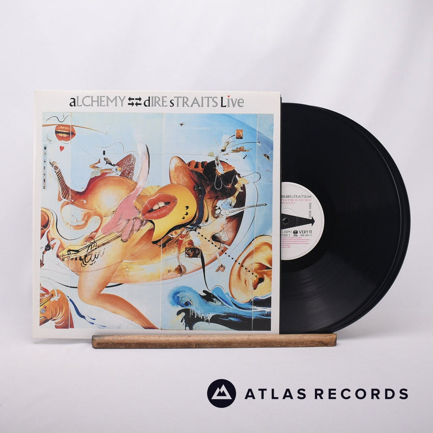 Dire Straits Alchemy - Dire Straits Live Double LP Vinyl Record - Front Cover & Record