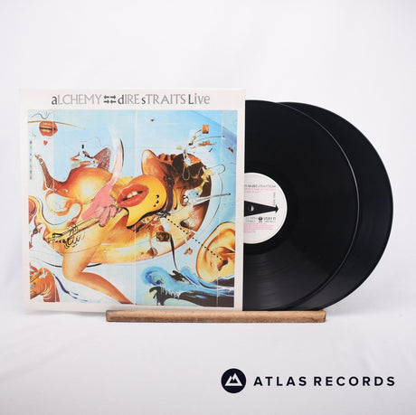 Dire Straits Alchemy - Dire Straits Live 2 x LP Vinyl Record - Front Cover & Record