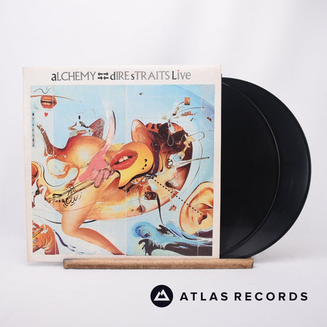 Dire Straits Alchemy - Dire Straits Live 2 x LP Vinyl Record - Front Cover & Record