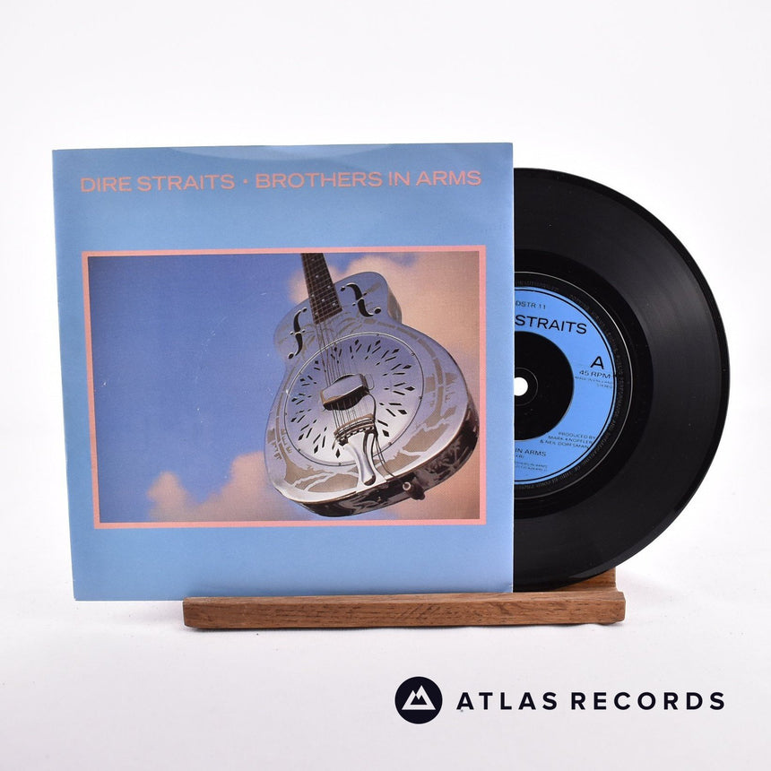 Dire Straits Brothers In Arms 7" Vinyl Record - Front Cover & Record