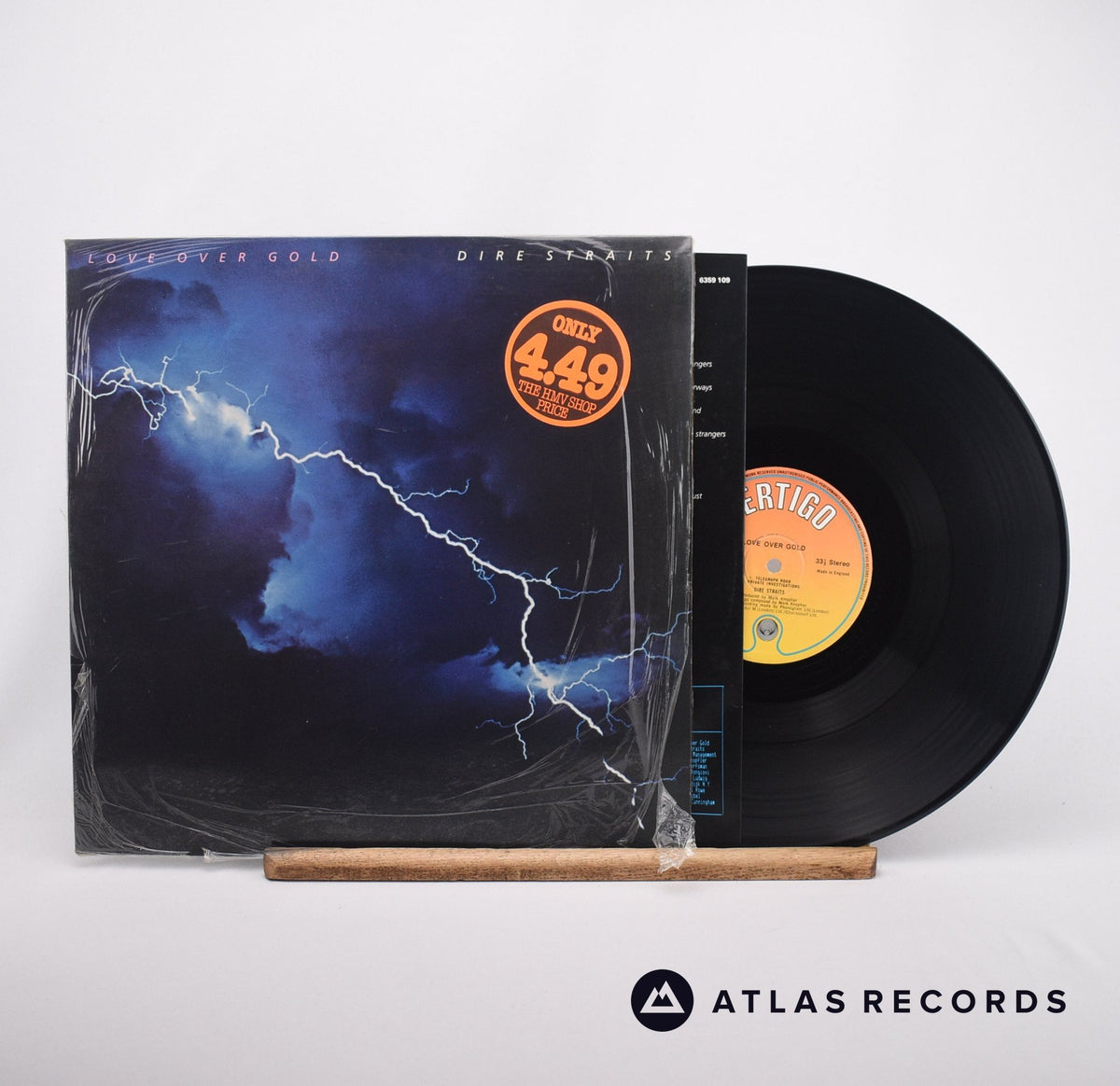 Dire Straits Love Over Gold LP Vinyl Record - Front Cover & Record