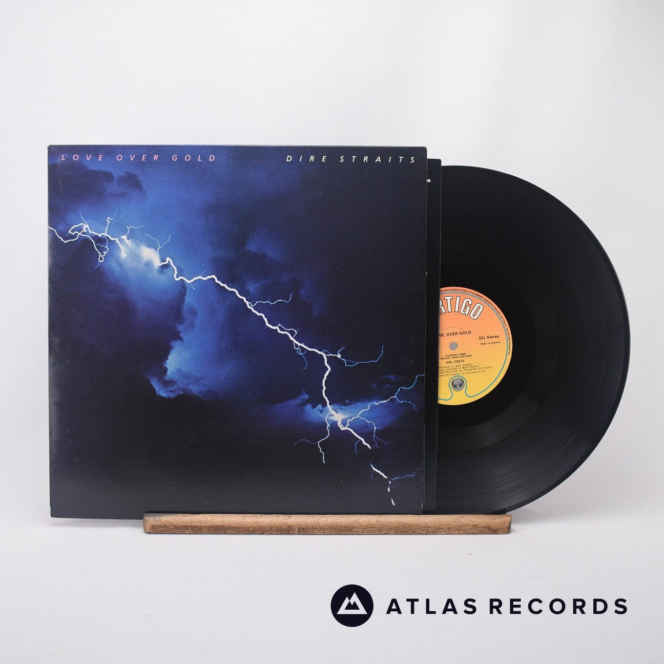 Dire Straits Love Over Gold LP Vinyl Record - Front Cover & Record