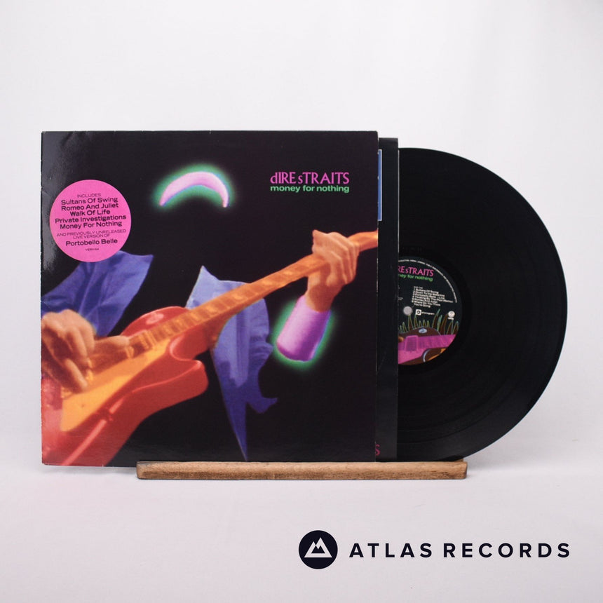 Dire Straits Money For Nothing LP Vinyl Record - Front Cover & Record