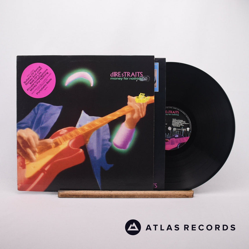 Dire Straits Money For Nothing LP Vinyl Record - Front Cover & Record