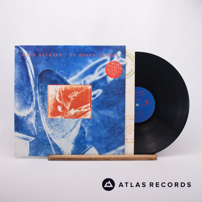 Dire Straits On Every Street LP Vinyl Record - Front Cover & Record