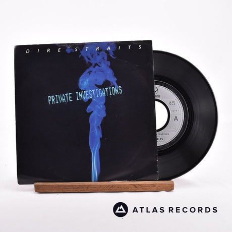 Dire Straits Private Investigations 7" Vinyl Record - Front Cover & Record