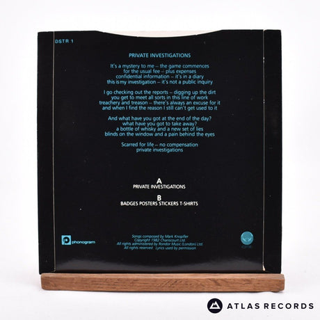 Dire Straits - Private Investigations - 7" Vinyl Record - EX/EX