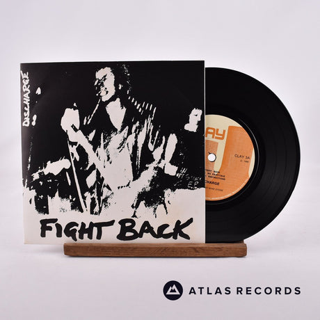 Discharge Fight Back 7" Vinyl Record - Front Cover & Record