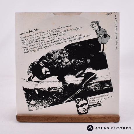 Discharge - Fight Back - Bilbo Repress 7" EP Vinyl Record - VG+/EX