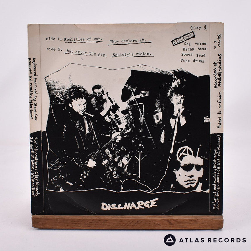 Discharge - Realities Of War - Repress 7" Vinyl Record - VG+/VG+