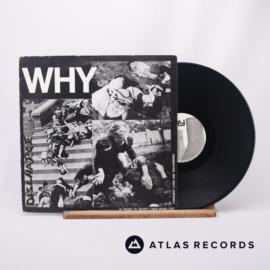 Discharge Why 12" Vinyl Record - Front Cover & Record
