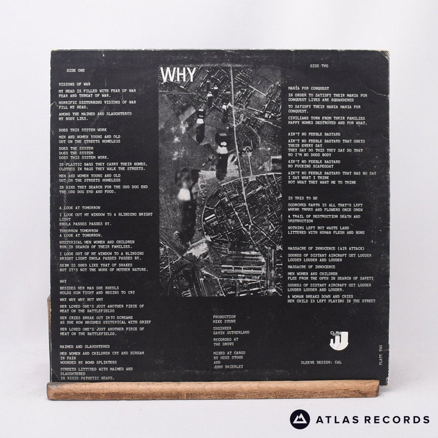 Discharge - Why - 12" Vinyl Record - VG+/EX