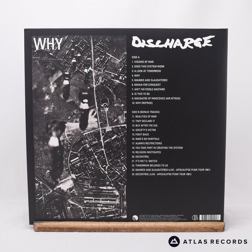 Discharge - Why - Clear Limited Edition Gatefold A B LP Vinyl Record - NM/NM