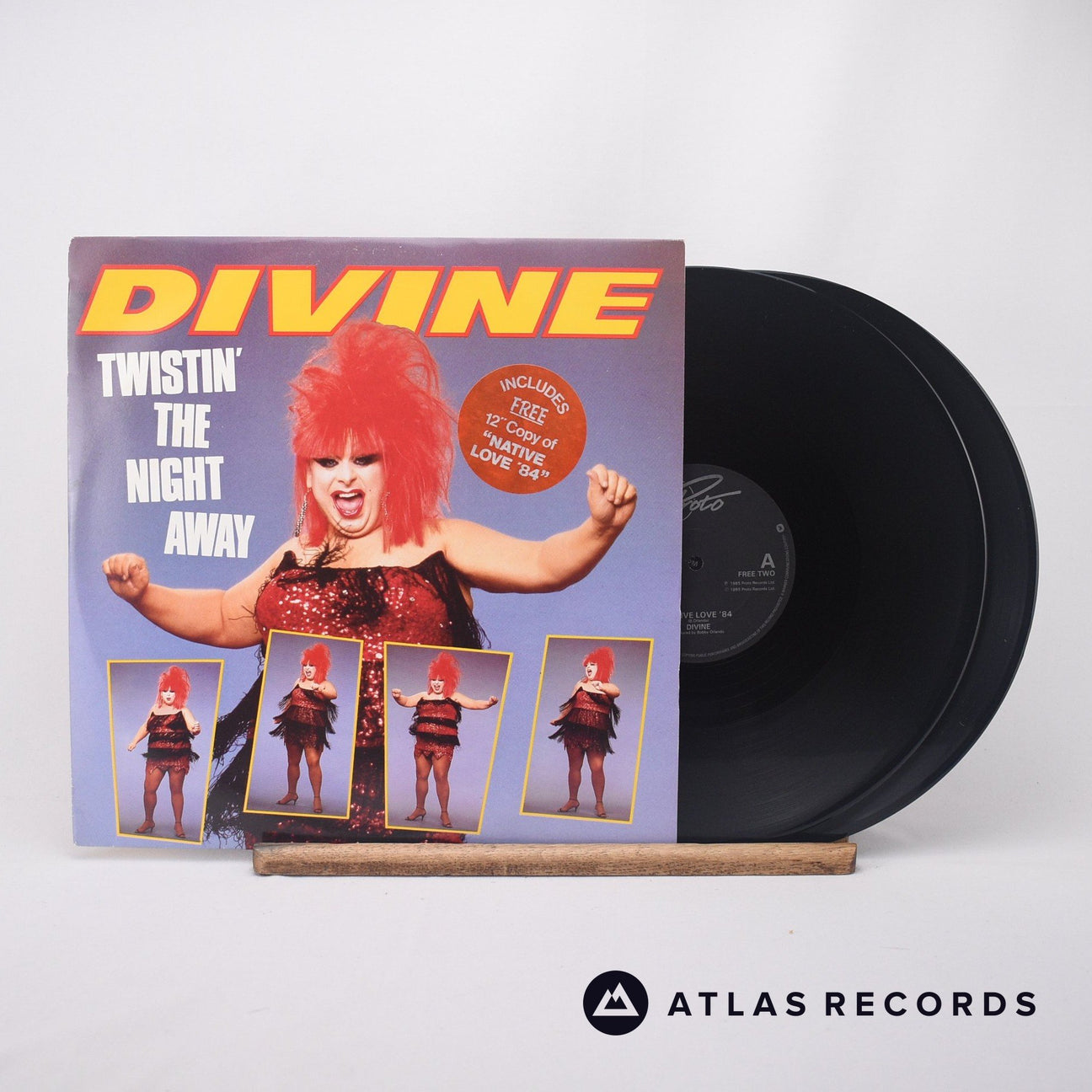 Divine Twistin' The Night Away 2 x 12" Vinyl Record - Front Cover & Record