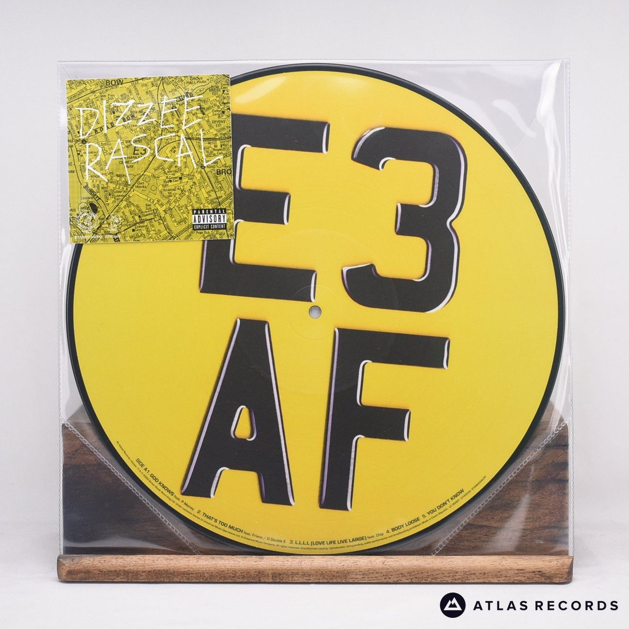 Dizzee Rascal E3 AF LP Vinyl Record - Front Cover & Record