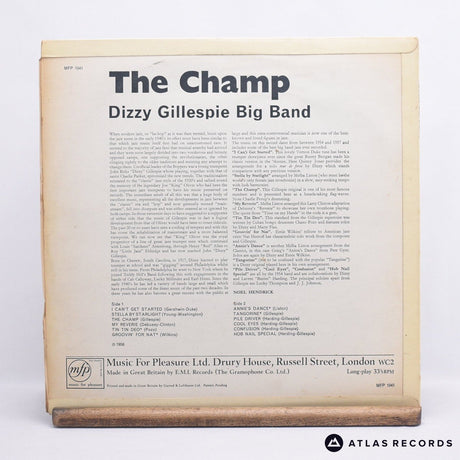 Dizzy Gillespie - The Champ - A-1 B-1 LP Vinyl Record - VG+/VG+