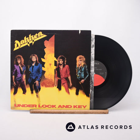 Dokken Under Lock And Key LP Vinyl Record - Front Cover & Record