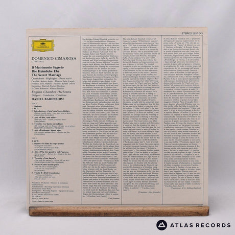 Domenico Cimarosa - Il Matrimonio Segreto: Brani Scelti - LP Vinyl Record
