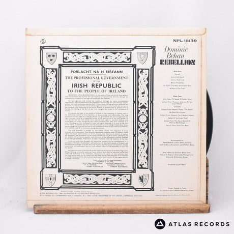 Dominic Behan - Rebellion - Mono LP Vinyl Record - VG+/VG+
