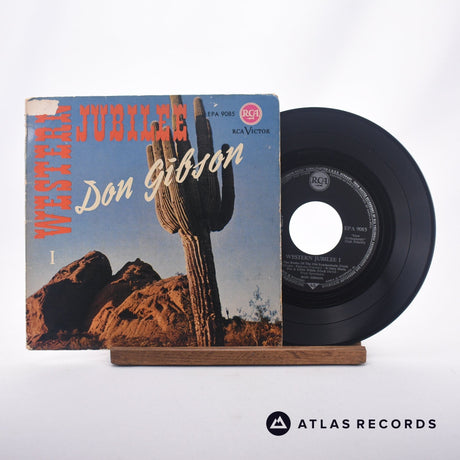Don Gibson Western Jubilee I 7" Vinyl Record - Front Cover & Record