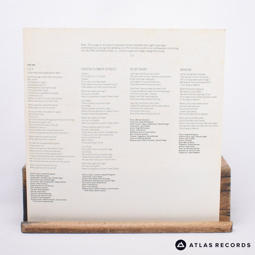 Donald Fagen - The Nightfly - A B LP Vinyl Record - EX/EX