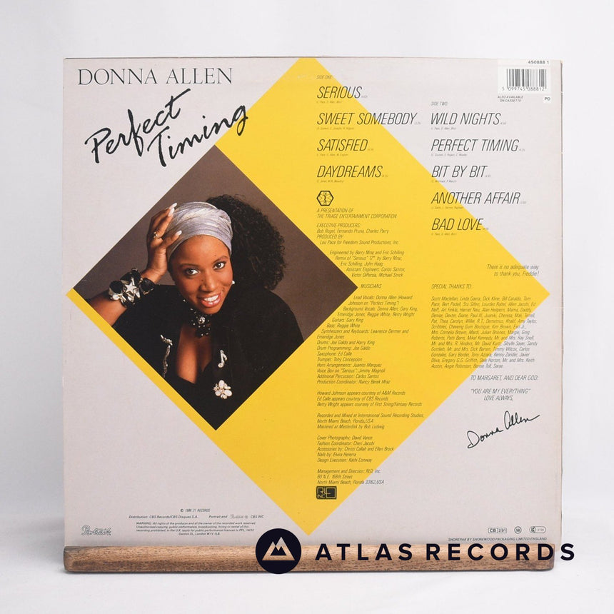 Donna Allen - Perfect Timing - LP Vinyl Record - VG+/EX