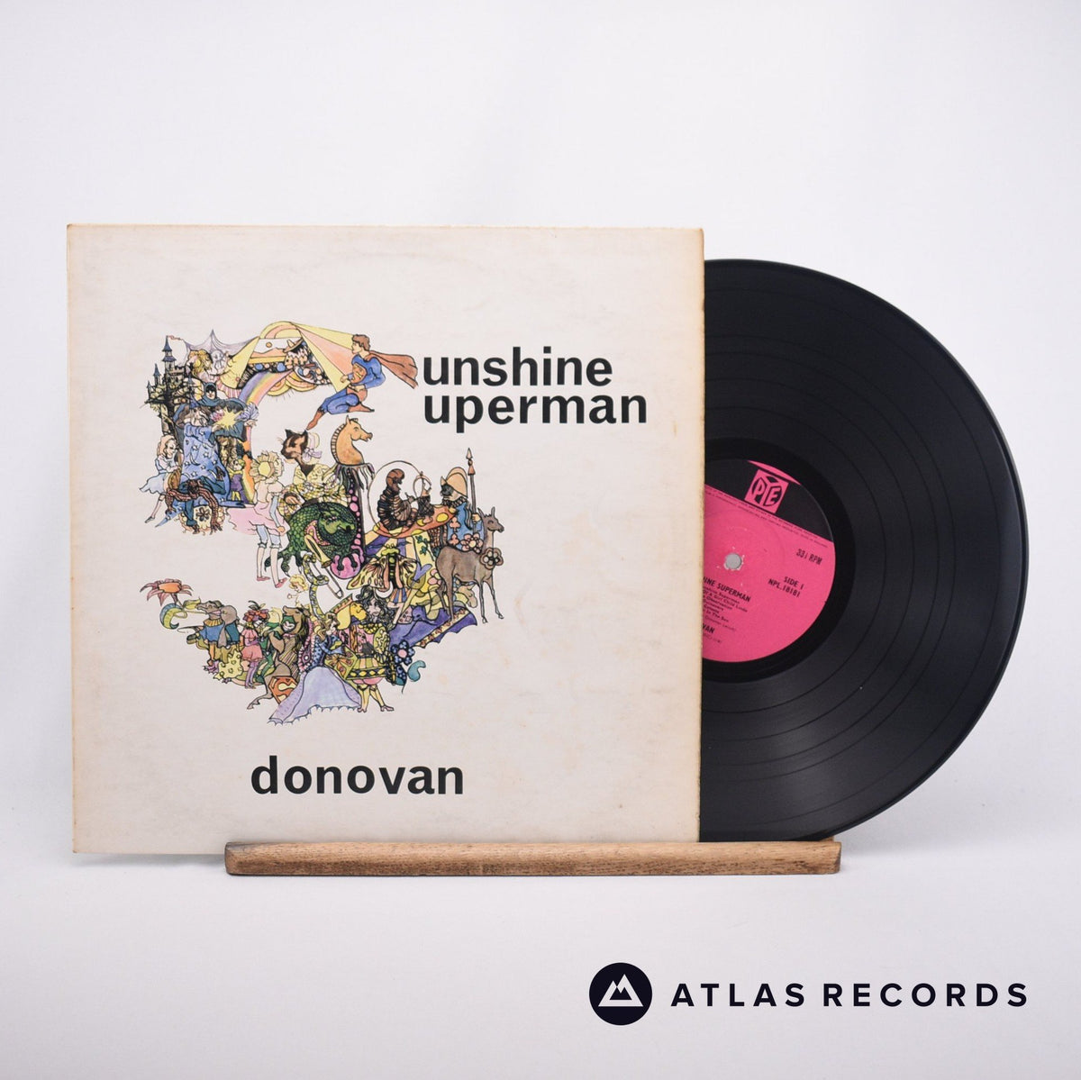 Donovan Sunshine Superman LP Vinyl Record - Front Cover & Record