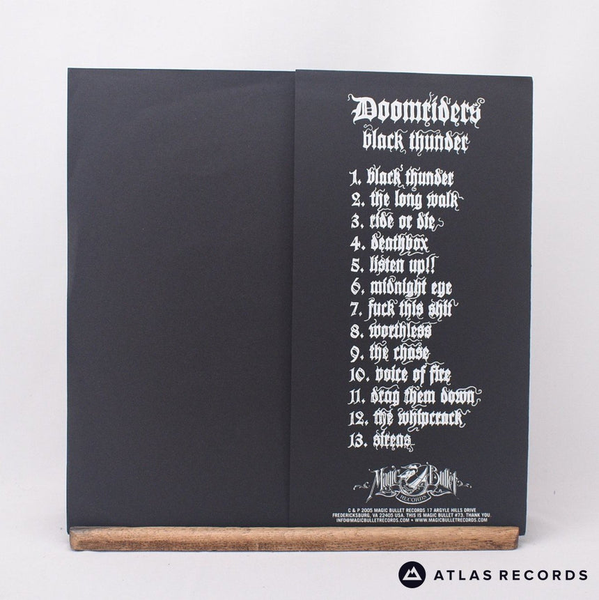 Doomriders - Black Thunder - Insert A B LP Vinyl Record - EX/NM