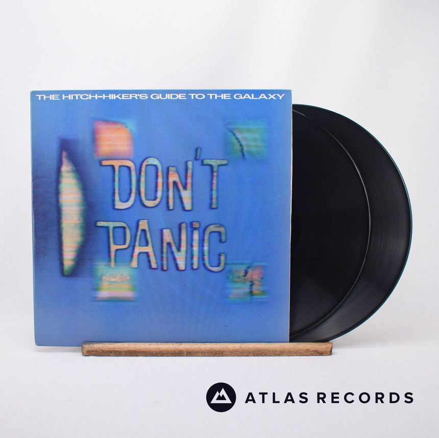 Douglas Adams The Hitch-Hiker's Guide To The Galaxy 2 x LP Vinyl Record - Front Cover & Record