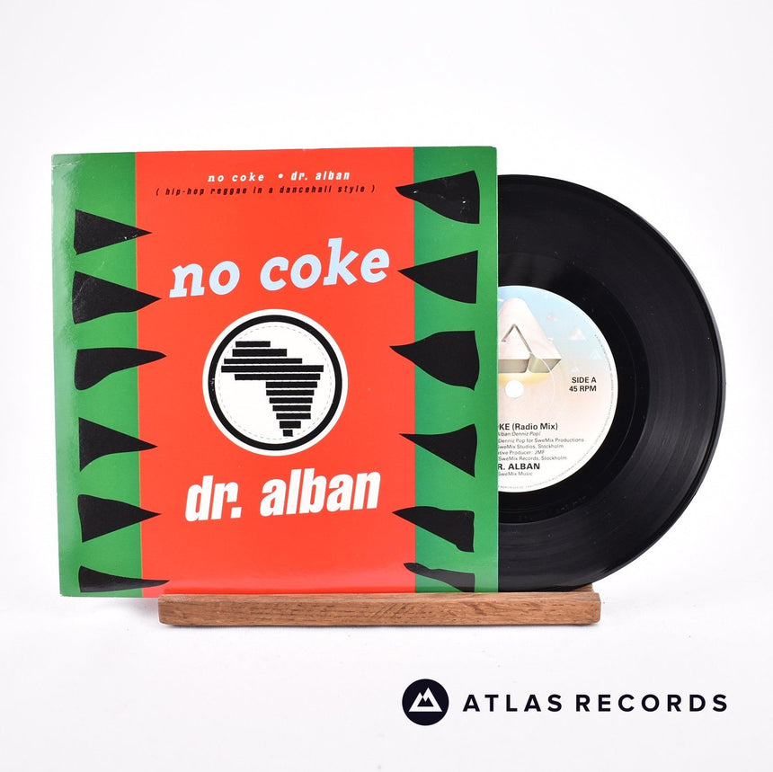 Dr. Alban No Coke 7" Vinyl Record - Front Cover & Record