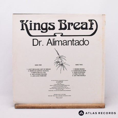 Dr. Alimantado - Kings Bread (Jah Love Forever) - LP Vinyl Record - VG+/VG+