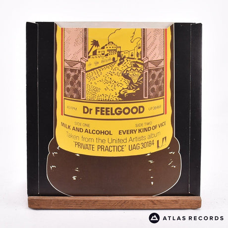 Dr. Feelgood - Milk And Alcohol - White 7" Vinyl Record - VG+/EX
