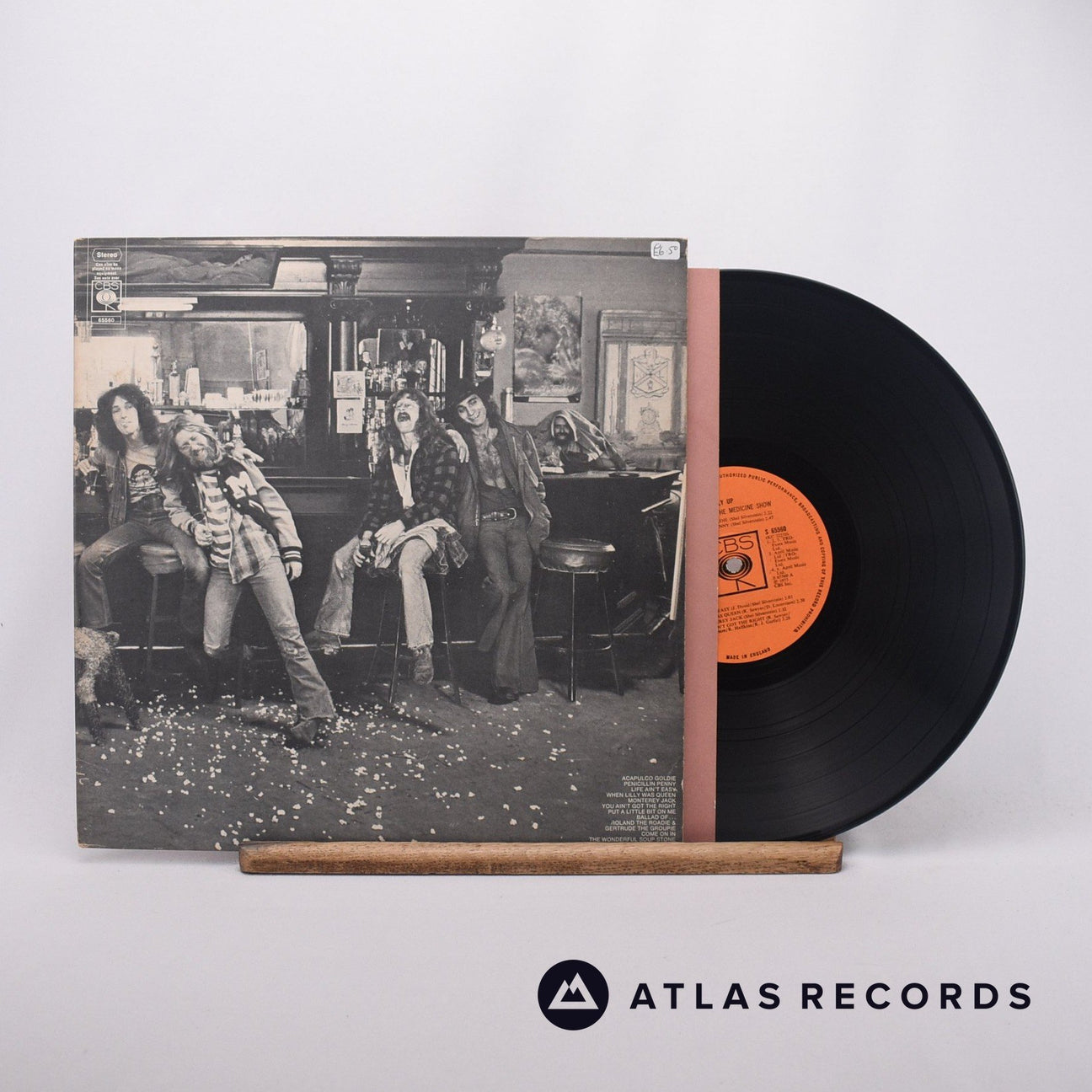 Dr. Hook & The Medicine Show Belly Up LP Vinyl Record - Front Cover & Record