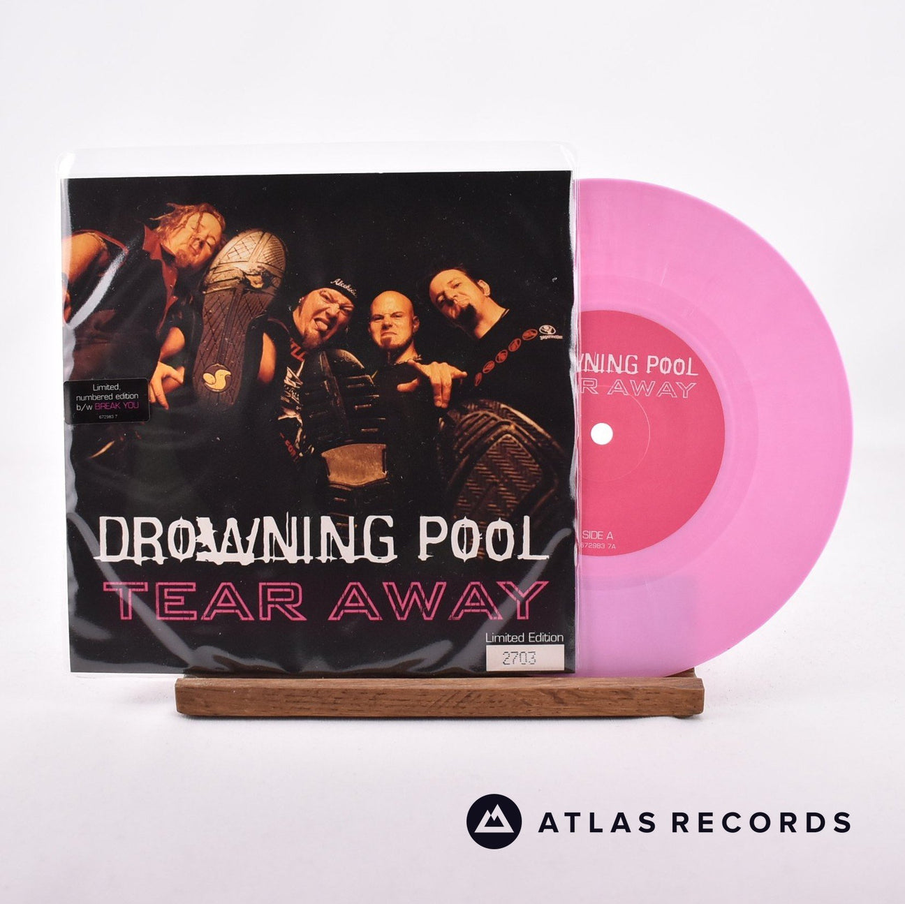 Drowning Pool Tear Away 7" Vinyl Record - Front Cover & Record
