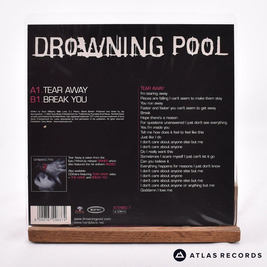 Drowning Pool - Tear Away - Pink 7" Vinyl Record - NM/NM